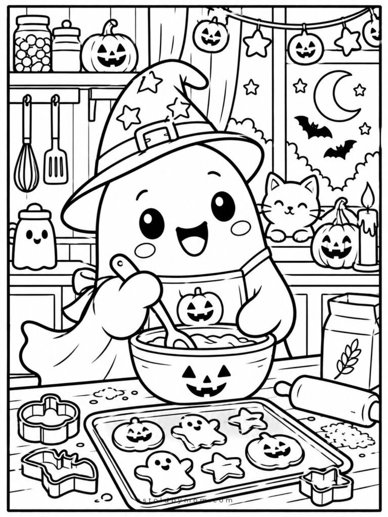 Ghost Baking Halloween Cookies
