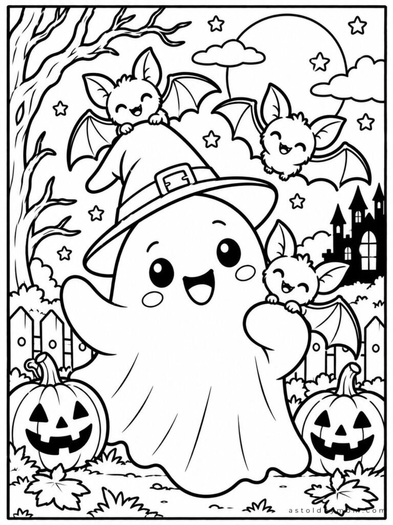 #16 - Ghost with Bat Friends