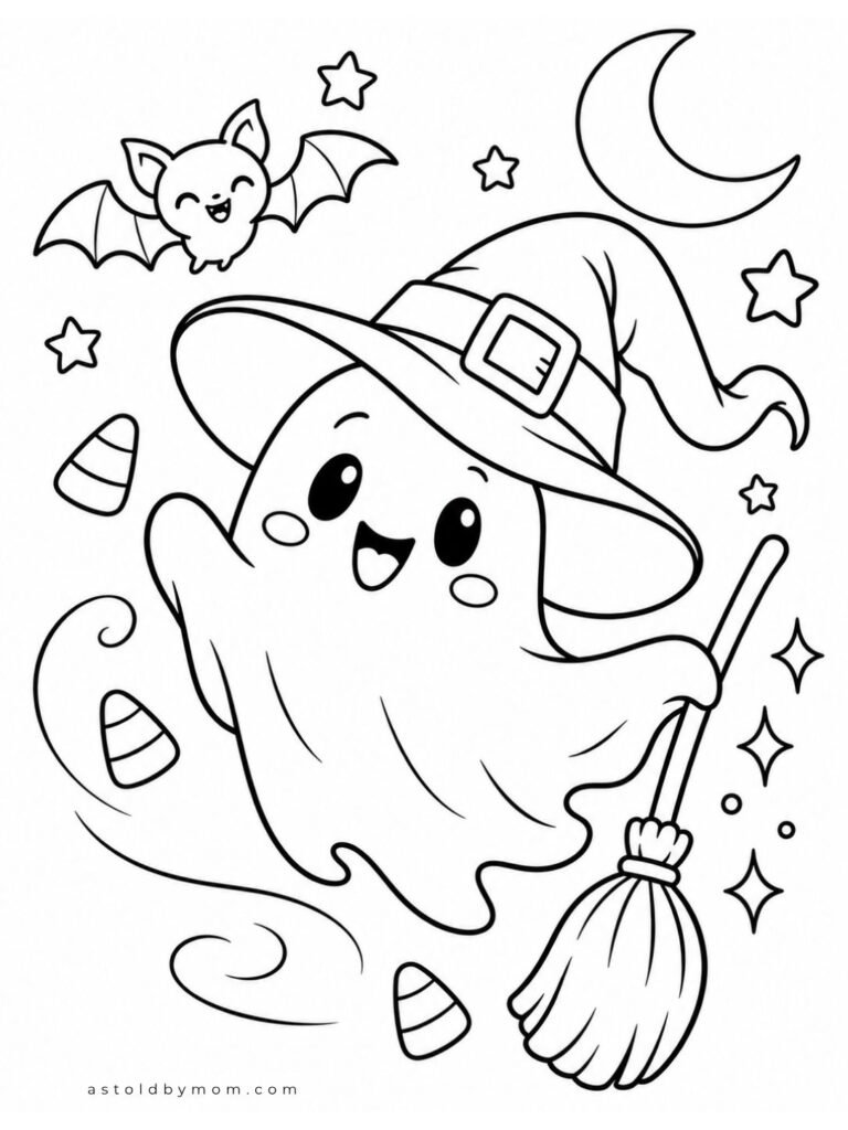 Ghost Wearing a Candy Bucket