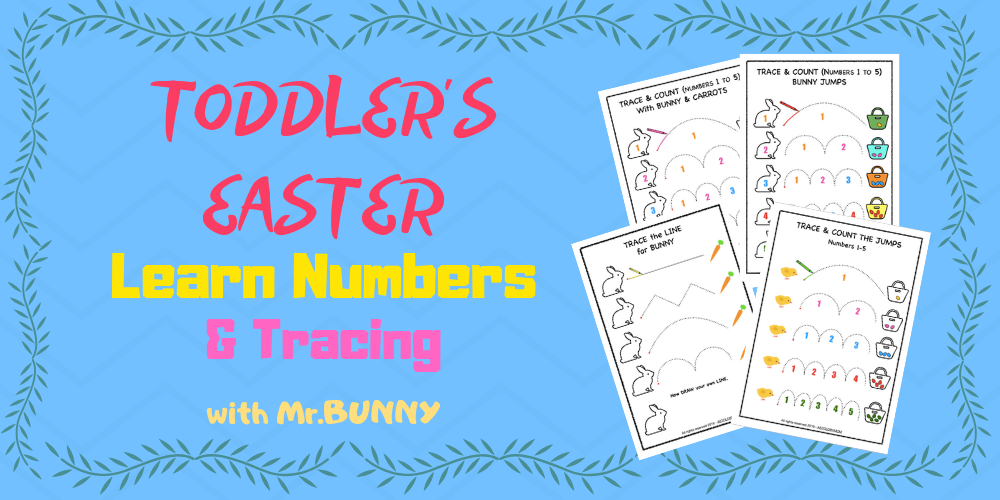 Easter Tracing & Counting Activity Pack – [PreK, KG, 1st]