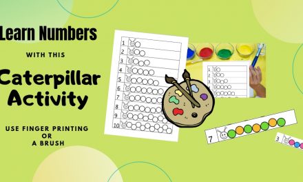 Fingerprint Caterpillar Activity – Learning Numbers