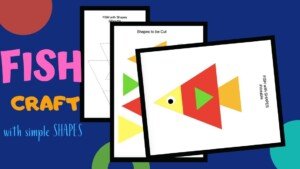 Cut and Paste Shape Craft - Fish Puzzle - AS TOLD BY MOM