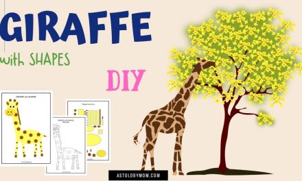 Cut and Paste Shape Puzzle – GIRAFFE Craft