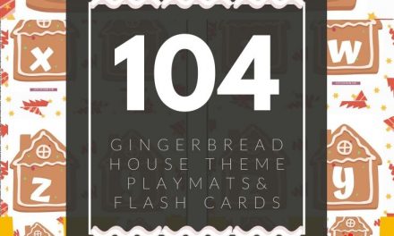 Gingerbread House Alphabets Flash Cards & Playmats
