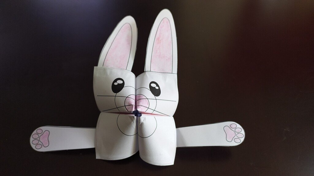 Bunny Cootie Catcher &amp; Fortune Teller Paper Crafts - As Told By Mom
